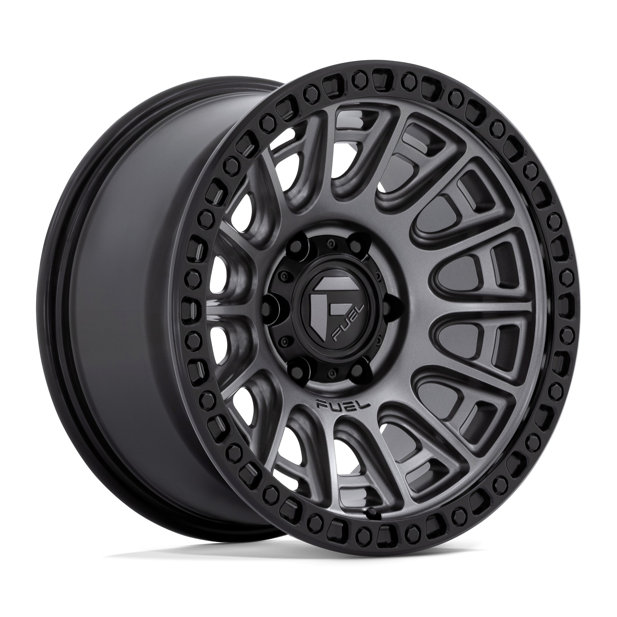 Jante aluminium 4x4 FUEL D835 Cycle Matte Gunmetal W/ Black Ring • 17"x8.5" • 5x120 • CB65,07 • ET34