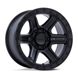 Jante aluminium 4x4 KMC KM551 Outrun Matte Black W/ Gloss Black LIP • 18"x9.0" • 6x139.7 • CB106,1 • ET18