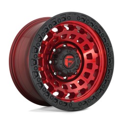 Jante aluminium 4x4 FUEL D632 Zephyr Candy RED Black Bead Ring • 18"x9.0" • 5x127 • CB71,5 • ET1