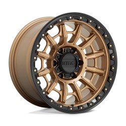 Jante aluminium 4x4 KMC KM547 Carnage Matte Bronze W/ Black LIP • 17"x9.0" • 6x135 • CB87,1 • ET0.0