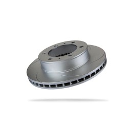 Disque de frein ventilé rainuré avant droit PEDDERS (Ø 297mm) • 6208450SGR 