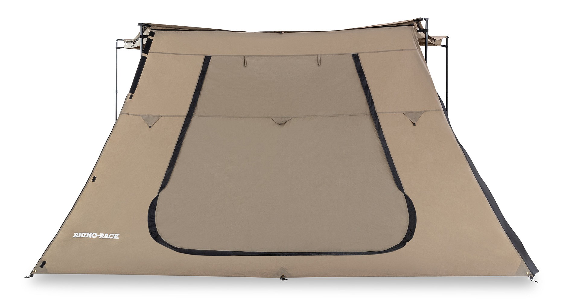 Paroi trapézoïdale (x1) avec porte et moustiquaire pour auvents RHINO-RACK Batwing droit ou gauche