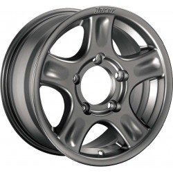 Jante Aluminium 4x4 RACER 8x16 6x139.7 CB110.5 ET-25 Charge 1300Kg Gun Metal (gris anthracite)