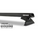 Heavy Duty Black 2 Bar Rhino-Rack Backbone Roof Rack with RCL Legs Rhino Rack 