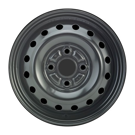 Jante acier ALCAR Stahlrad 2430 • 4x13 • 4x100 • ET40 • CB54 • Noire 