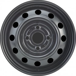 Jante acier ALCAR Stahlrad 2490 • 4x13 • 4x100 • ET46 • CB54 • Noire