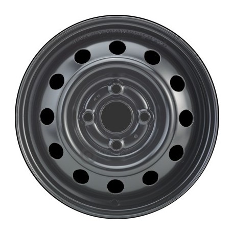 Jante acier ALCAR Stahlrad 2490 • 4x13 • 4x100 • ET46 • CB54 • Noire 