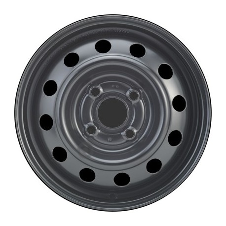 Jante acier ALCAR Stahlrad 2491 • 4x13 • 4x100 • ET46 • CB54 • Noire 