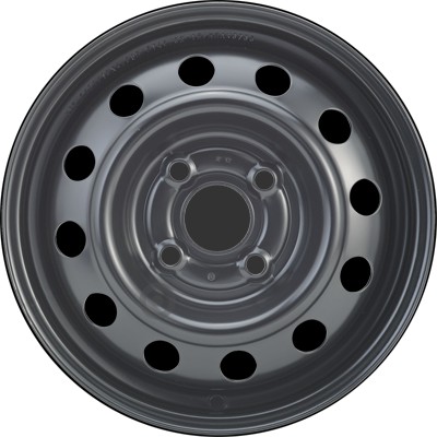 Jante acier ALCAR Stahlrad 2491 • 4x13 • 4x100 • ET46 • CB54 • Noire