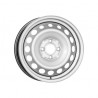 Jante acier ALCAR Stahlrad 4004 • 5,5x15 • 4x100 • ET42 • CB60 • Argent 