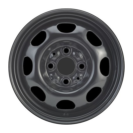 Jante acier ALCAR Stahlrad 4645 • 5,5x13 • 4x100 • ET43 • CB57 • Noire 