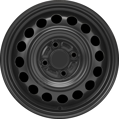 Jante acier ALCAR Stahlrad 4920 • 4,5x14 • 4x100 • ET45 • CB54 • Noire