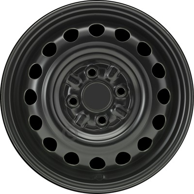 Jante acier ALCAR Stahlrad 4940 • 4,5x14 • 4x100 • ET39 • CB54 • Noire