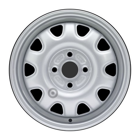 Jante acier ALCAR Stahlrad 5010 • 4,5x14 • 4x100 • ET45 • CB54 • Argent 