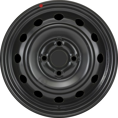 Jante acier ALCAR Stahlrad 5490 • 5x14 • 4x100 • ET46 • CB54 • Noire