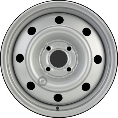 Jante acier ALCAR Stahlrad 5960 • 5,5x14 • 4x100 • ET36 • CB60 • Argent