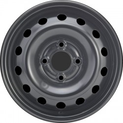 Jante acier ALCAR Stahlrad 5990 • 5,5x14 • 4x108 • ET34 • CB65 • Noire 