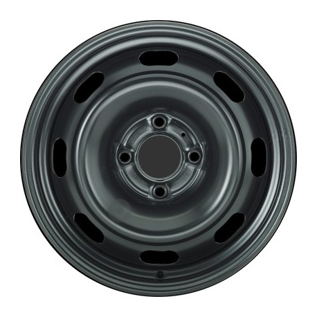 Jante acier ALCAR Stahlrad 6215 • 5,5x14 • 4x108 • ET24 • CB65 • Noire 