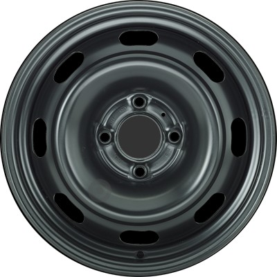 Jante acier ALCAR Stahlrad 6215 • 5,5x14 • 4x108 • ET24 • CB65 • Noire