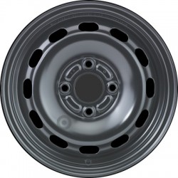 Jante acier ALCAR Stahlrad 6355 • 5,5x14 • 4x108 • ET37,5 • CB63,3 • Noire