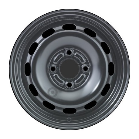 Jante acier ALCAR Stahlrad 6355 • 5,5x14 • 4x108 • ET37,5 • CB63,3 • Noire 