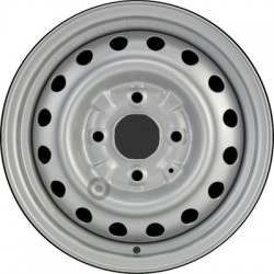 Jante acier ALCAR Stahlrad 6375 • 5,5x14 • 4x114,3 • ET45 • CB66 • Argent