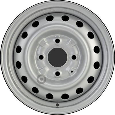 Jante acier ALCAR Stahlrad 6375 • 5,5x14 • 4x114,3 • ET45 • CB66 • Argent