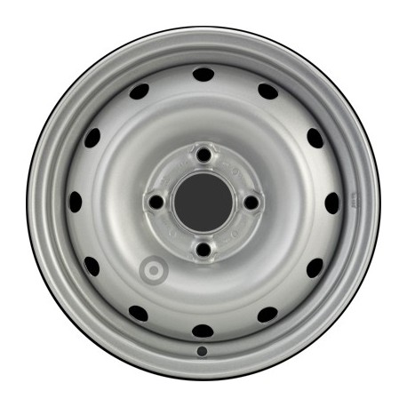 Jante acier ALCAR Stahlrad 6395 • 5,5x14 • 4x108 • ET24 • CB65 • Argent 