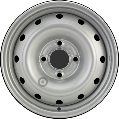 Jante acier ALCAR Stahlrad 6395 • 5,5x14 • 4x108 • ET24 • CB65 • Argent