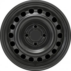 Jante acier ALCAR Stahlrad 6515 • 5,5x14 • 4x100 • ET39 • CB56,5 • Noire