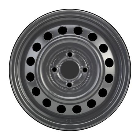 Jante acier ALCAR Stahlrad 6530 • 5,5x14 • 4x100 • ET36 • CB60 • Noire 