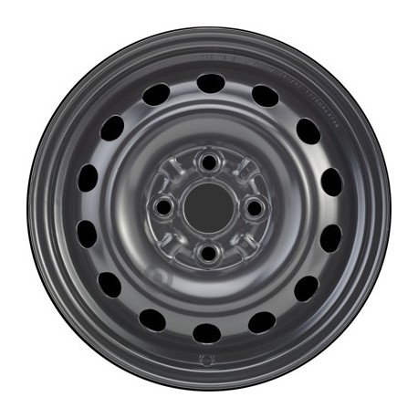 Jante acier ALCAR Stahlrad 6545 • 5,5x14 • 4x100 • ET45 • CB54 • Noire 