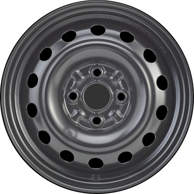 Jante acier ALCAR Stahlrad 6545 • 5,5x14 • 4x100 • ET45 • CB54 • Noire