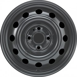 Jante acier ALCAR Stahlrad 6625 • 5,5x14 • 4x100 • ET46 • CB54 • Noire