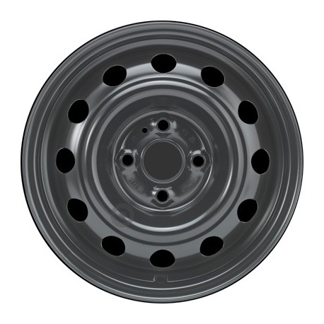 Jante acier ALCAR Stahlrad 6625 • 5,5x14 • 4x100 • ET46 • CB54 • Noire 