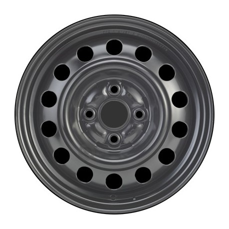 Jante acier ALCAR Stahlrad 6745 • 5,5x14 • 4x100 • ET45 • CB54 • Noire 