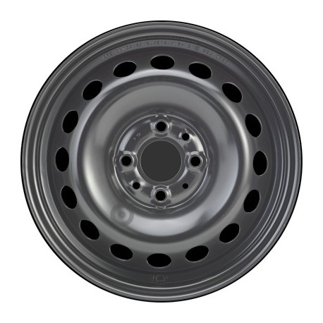 Jante acier ALCAR Stahlrad 6805 • 5,5x14 • 4x98 • ET44 • CB58 • Noire 