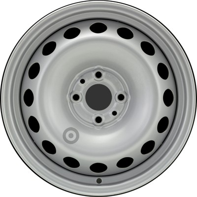 Jante acier ALCAR Stahlrad 6815 • 5,5x15 • 4x98 • ET32 • CB58 • Argent