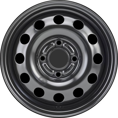 Jante acier ALCAR Stahlrad 6880 • 5,5x14 • 4x108 • ET47,5 • CB63,3 • Noire