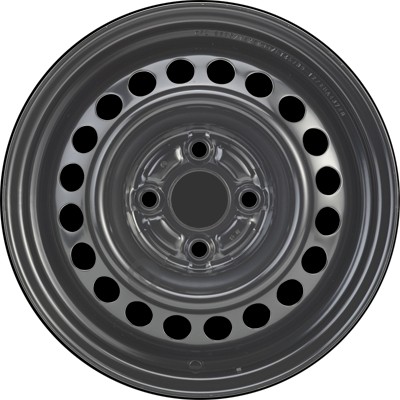 Jante acier ALCAR Stahlrad 6885 • 5,5x14 • 4x100 • ET45 • CB56 • Noire