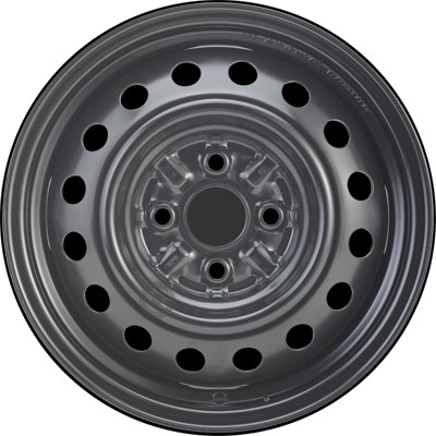 Jante acier ALCAR Stahlrad 7010 • 5,5x14 • 4x100 • ET45 • CB54 • Noire