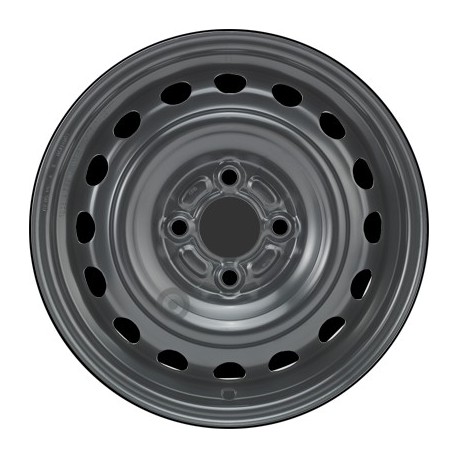 Jante acier ALCAR Stahlrad 7030 • 5,5x14 • 4x100 • ET45 • CB60 • Noire 