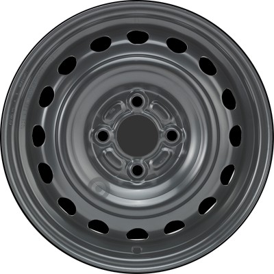 Jante acier ALCAR Stahlrad 7030 • 5,5x14 • 4x100 • ET45 • CB60 • Noire