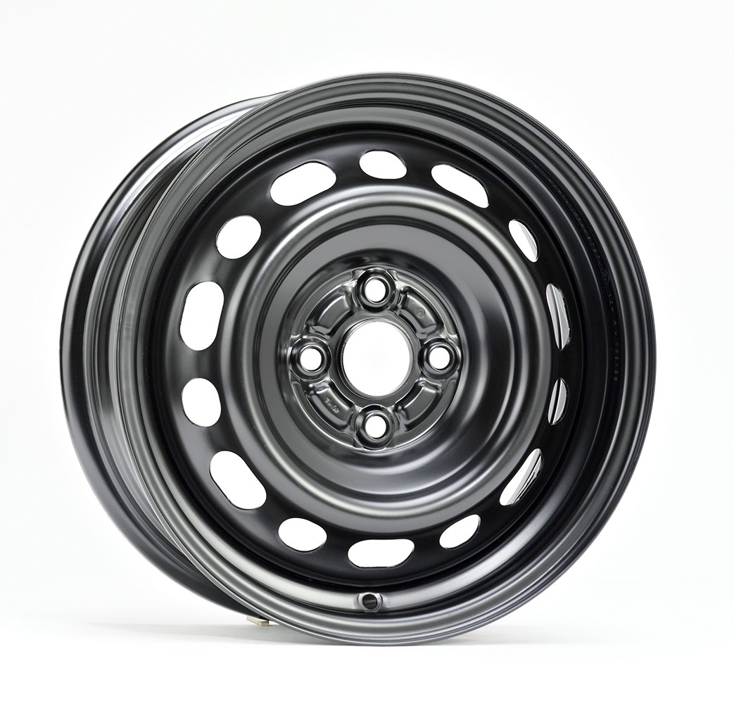 Jante acier ALCAR Stahlrad 7225 • 5,5x15 • 4x100 • ET40 • CB54 • Noire