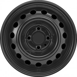 Jante acier ALCAR Stahlrad 7230 • 5,5x14 • 4x100 • ET46 • CB54 • Noire 