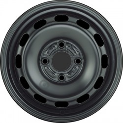 Jante acier ALCAR Stahlrad 7255 • 6x15 • 4x108 • ET47,5 • CB63,3 • Noire 