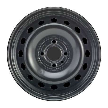 Jante acier ALCAR Stahlrad 7320 • 5,5x14 • 4x100 • ET29 • CB60 • Noire 