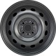 Jante acier ALCAR Stahlrad 7380 • 5,5x15 • 4x100 • ET50 • CB54 • Noire 