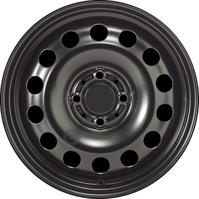 Jante acier ALCAR Stahlrad 8155 • 5,5x15 • 4x100 • ET45 • CB56 • Noire