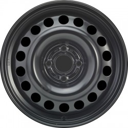 Jante acier ALCAR Stahlrad 8390 • 6x15 • 4x100 • ET49 • CB56,5 • Noire